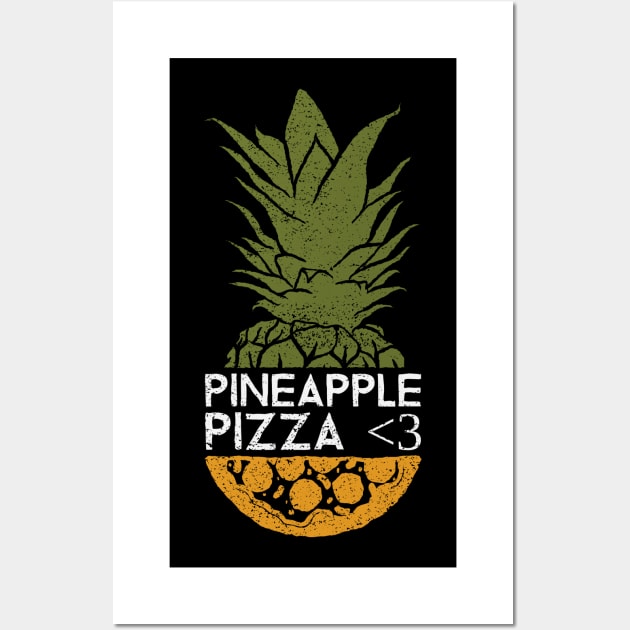 Pineapple Pizza Love Wall Art by Malficious Designs